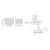 ACT AC6300 USB 3.2 Gen 1 4 prievadų USB šakotuvas (USB Type-A, 5000 Mbit/s, juodas)