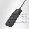 ACT AC6320 USB 3.2 Gen 1 Type-A šakotuvas 4 prievadai 5 Gbps juodas