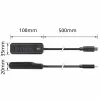 ACT AC6420 USB-C 4 prievadų USB-A šakotuvas USB 3.2 Gen 1 5 Gbps juodas