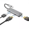 ACT USB-C 4K multiport adapteris 2 HDMI monitorams, USB-A duomenų prievadas