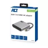 ACT USB-C multiport adapteris 1x HDMI, 1x USB-A, PD praėjimas