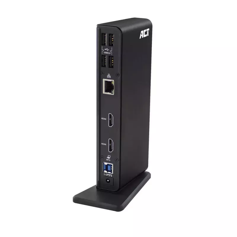 ACT universali USB-C arba USB-A dokų stotelė, skirta 2 HDMI monitoriams, DisplayLink