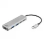 ACT AC7072 USB 3.2 Gen 1 Type-C šakotuvas 5000 Mbit/s juoda pilka