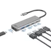 ACT AC7072 USB 3.2 Gen 1 Type-C šakotuvas 5000 Mbit/s juoda pilka
