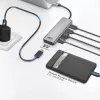 ACT AC7072 USB 3.2 Gen 1 Type-C šakotuvas 5000 Mbit/s juoda pilka
