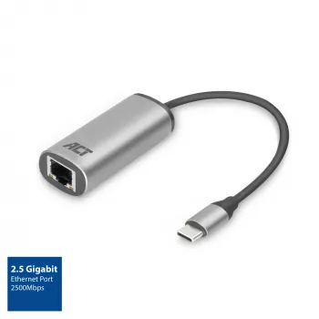 USB Hub ACT AC7081 Type-C 2,5 Gbit/s Aliumininis