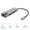 ACT USB-C 4K dokavimo stotelė 1 HDMI monitoriui, Ethernet, USB-A, PD perdavimas