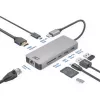 ACT AC7092 USB-C 4K HDMI Ethernet USB-A kortelių skaitytuvas – 7 viename dokavimo stotelė