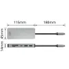 ACT AC7092 USB-C 4K HDMI Ethernet USB-A kortelių skaitytuvas – 7 viename dokavimo stotelė