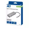 ACT AC7092 USB-C 4K HDMI Ethernet USB-A kortelių skaitytuvas – 7 viename dokavimo stotelė