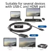 USB-C į HDMI kabelis ACT AC7315 2 metrai
