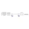 ACT USB 2.0 kabelis USB-A į USB-C 1 m AC7350