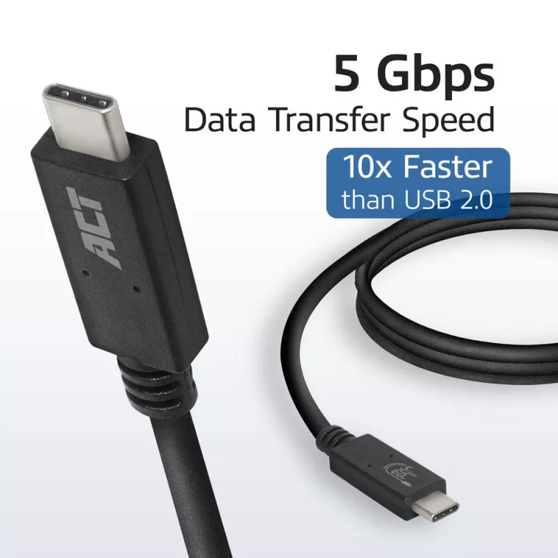 ACT USB 3.0 laidas USB-C USB-IF sertifikuotas 2 m 5 Gbit/s
