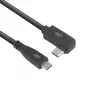 ACT USB 3.0 kampinis USB-C laidas 1 m 5 Gbit/s juodas