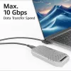 ACT USB 3.0 kampinis USB-C laidas 1 m 5 Gbit/s juodas