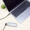 ACT USB 3.0 kampinis USB-C laidas 1 m 5 Gbit/s juodas