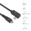 ACT USB 3.0 kampinis USB-C laidas, 2 m, 5 Gbit/s, juodas