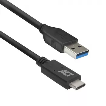 ACT USB 3.0 laidas USB-A į USB-C 2 m 5 Gbit/s Juoda