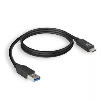 ACT USB 3.0 laidas USB-A į USB-C 2 m 5 Gbit/s Juoda