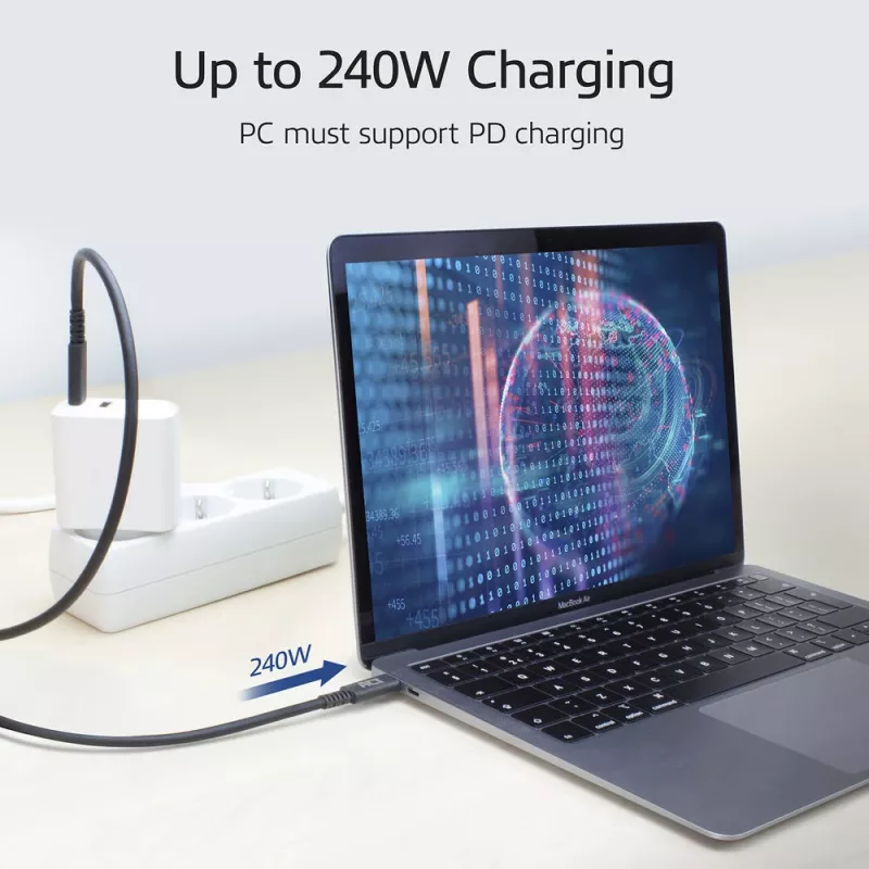 ACT USB4® 20Gbps laidas, USB-C, USB-IF sertifikuotas, 1 m