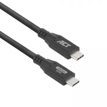 USB Type-C laidas ACT AC7442 2m 10Gbps 60W Juodas