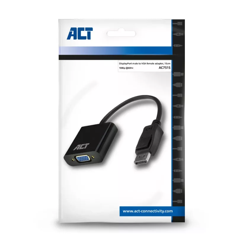 Adapteris DisplayPort į VGA ACT AC7515