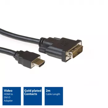 ACT 2 m HDMI į DVI-D adapterinis laidas, AC7520