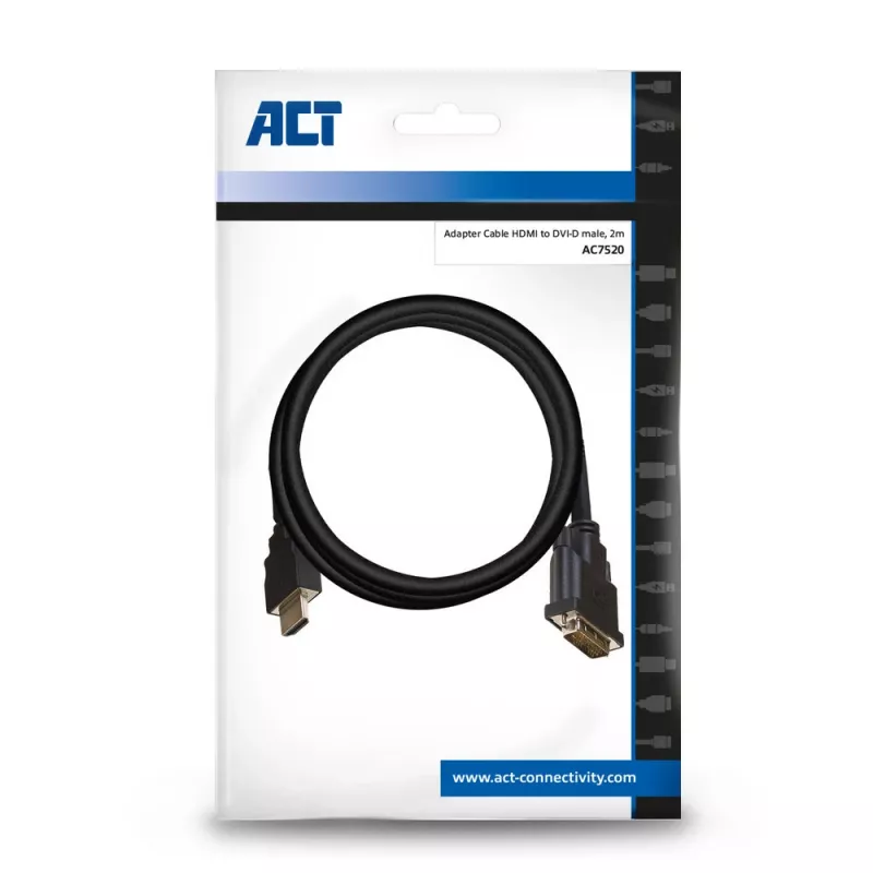 ACT 2 m HDMI į DVI-D adapterinis laidas, AC7520