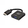 ACT AC7535 HDMI-A (vyriškas) į VGA (moterišką) adapteris su 3,5 mm garso išvestimi, 0,15 m