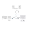 ACT AC7535 HDMI-A (vyriškas) į VGA (moterišką) adapteris su 3,5 mm garso išvestimi, 0,15 m