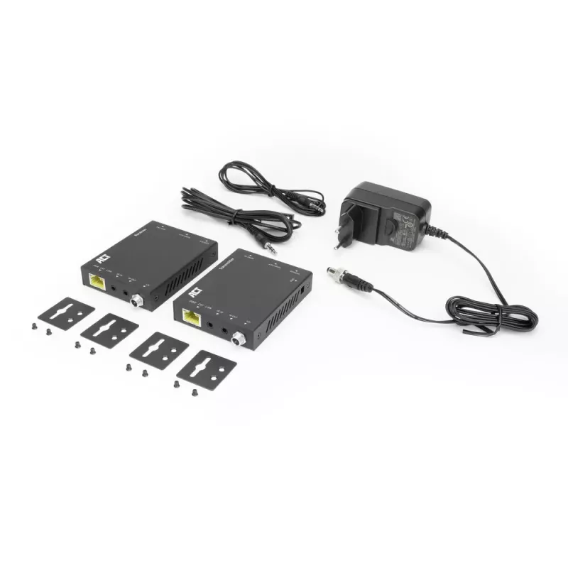 AV siųstuvas ir imtuvas ACT 4K HDMI 2.0 prailgintuvas per CAT6 UTP su IR palaikymu 60 metrų