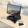 Monitor stovas ACT AC8200 reguliuojamo aukščio su stalčiumi juodas