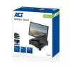 Monitor stovas ACT AC8200 reguliuojamo aukščio su stalčiumi juodas