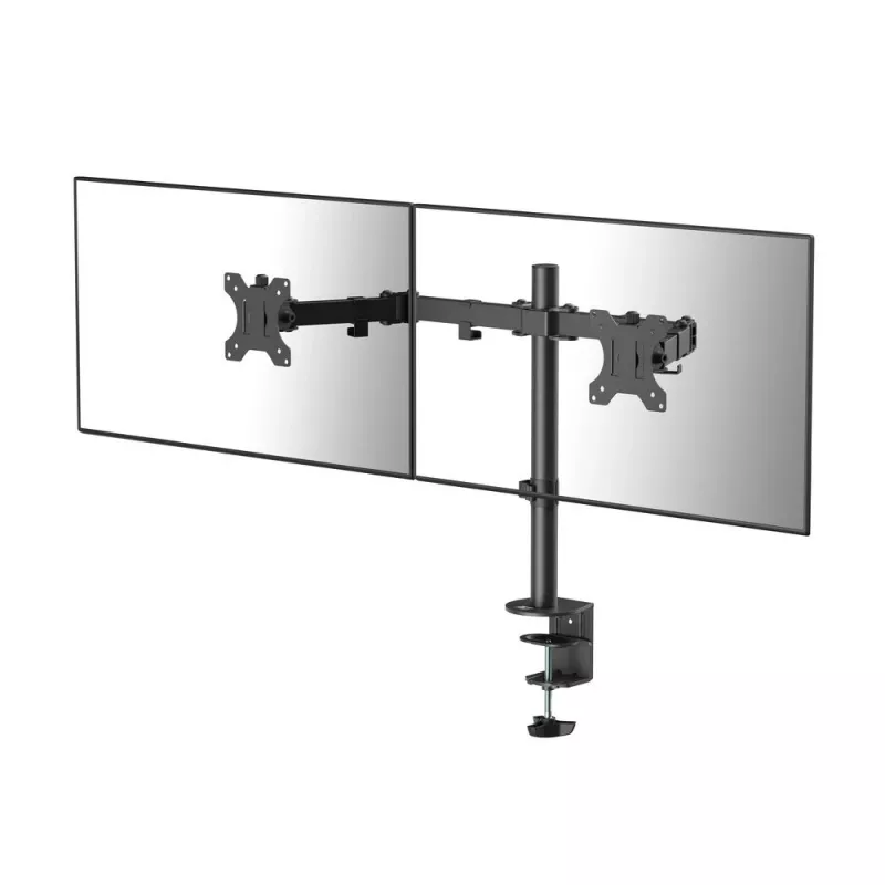 ACT Dvigubas monitoriaus laikiklis AC8302, spaustuvinis / per varžtą, 16 kg, 10-32 colių