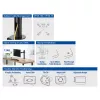 ACT vieno monitoriaus ranka Office Solid Pro spaustuvinis/varžtinis 12 kg 10-32 col.