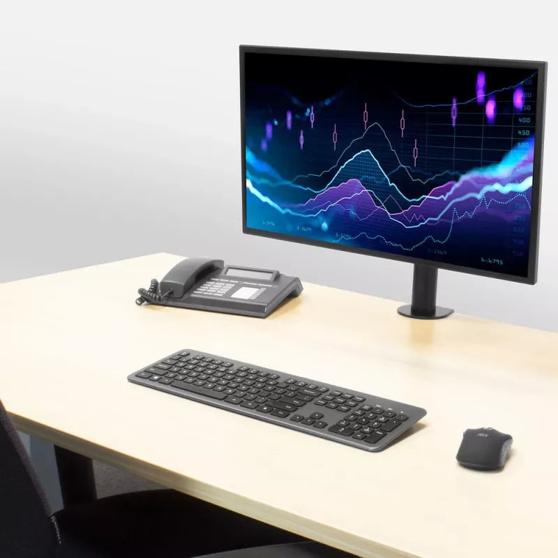 ACT vieno monitoriaus ranka Office Solid Pro spaustuvinis/varžtinis 12 kg 10-32 col.