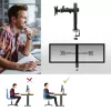 ACT dviejų monitorių laikiklis Office Solid Pro, spaustuvas / per varžtą, 12 kg, 10-32 col.