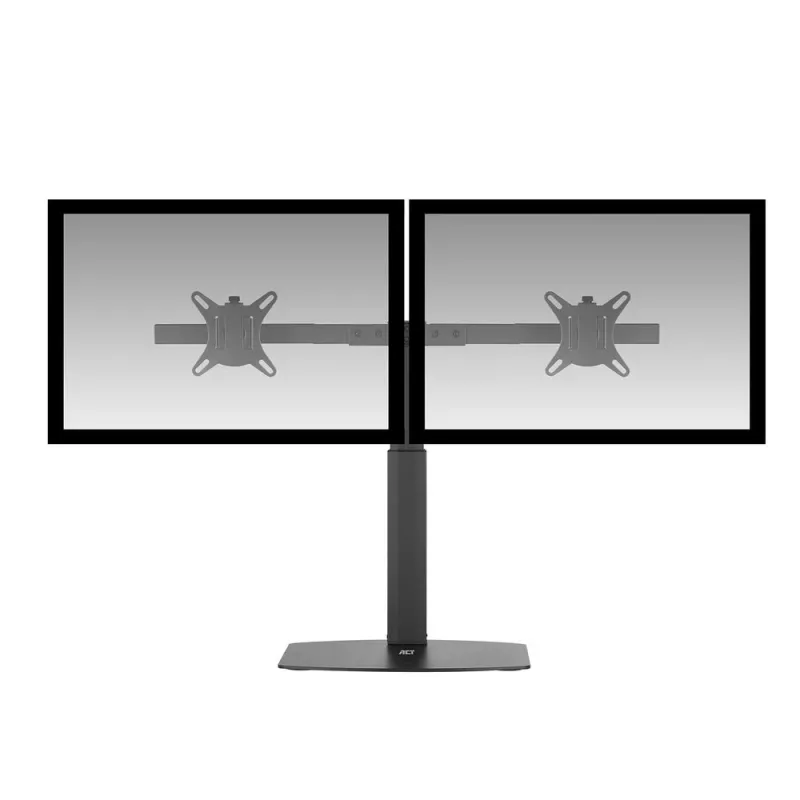 Stalinis monitorių laikiklis ACT AC8332, du monitoriai, 27 inch, dujinė spyruoklė, laisvai pastatomas