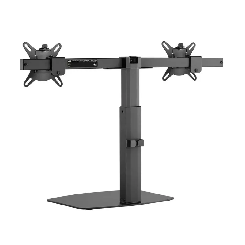 Stalinis monitorių laikiklis ACT AC8332, du monitoriai, 27 inch, dujinė spyruoklė, laisvai pastatomas