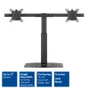 Stalinis monitorių laikiklis ACT AC8332, du monitoriai, 27 inch, dujinė spyruoklė, laisvai pastatomas