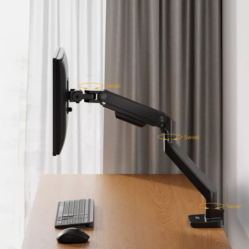 ACT Monitor laikiklis 49 col. biuro premium dujinė spyruoklė 1 monitoriui Clamp/Grommet 20 kg