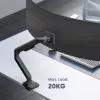 ACT Monitor laikiklis 49 col. biuro premium dujinė spyruoklė 1 monitoriui Clamp/Grommet 20 kg