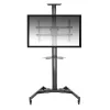 Televizoriaus stovas ant ratukų ACT AC8370 juodas 70 colių 50 kg VESA 200x200–600x400