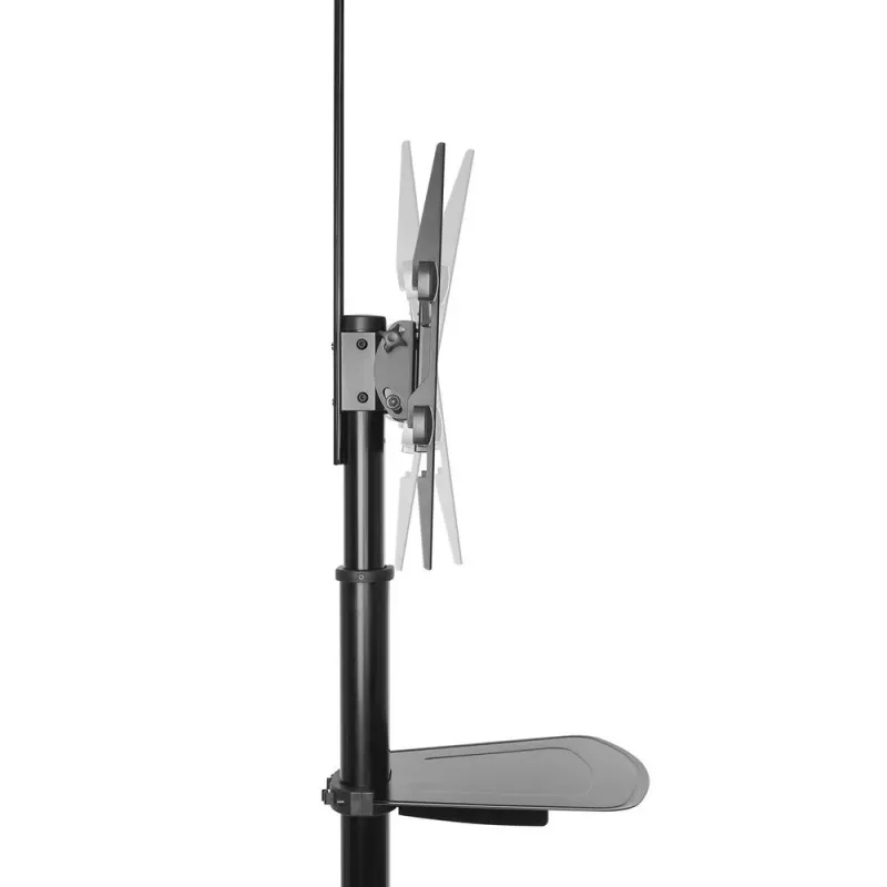 Televizoriaus stovas ant ratukų ACT AC8370 juodas 70 colių 50 kg VESA 200x200–600x400