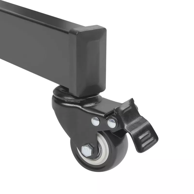 Televizoriaus stovas ant ratukų ACT AC8370 juodas 70 colių 50 kg VESA 200x200–600x400