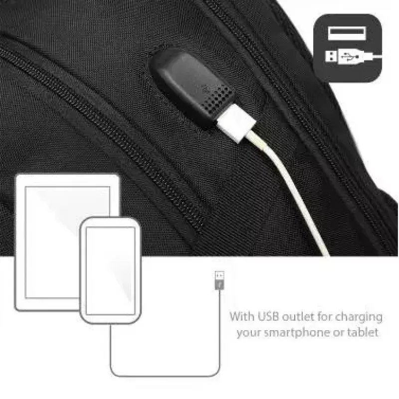 Kuprinė ACT Global AC8530 15,6 colio vienspalvė su USB išvestimi