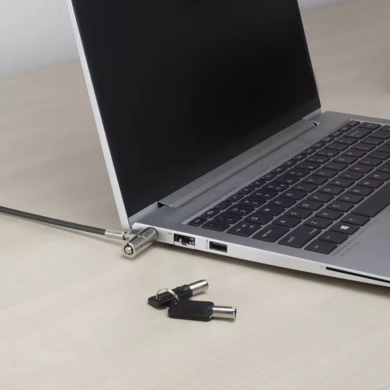 Užraktas nešiojamam kompiuteriui ACT AC9030 Metalinis apvalus raktas 2 m laidas