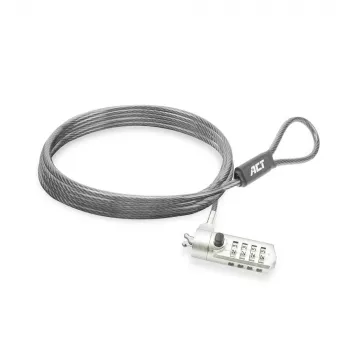 ACT Wedge Laptop Lock AC9035 kombinuotas spynos laidas 2 m metalinis