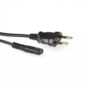 Maitinimo laidas Euro kištukas - C7 lizdas juodas 1,5 m ACT Powercord