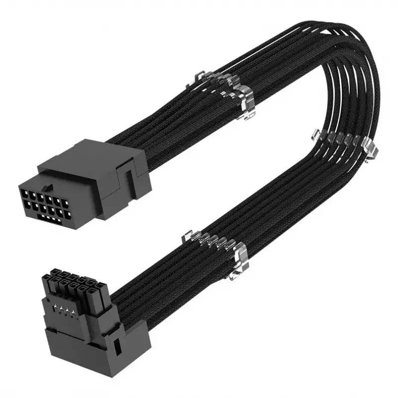 Laidas Akasa G-Nexus PX16 12+4 kontaktų juodas 0,3 m
